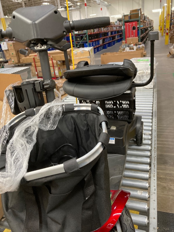 Photo 1 of ***Parts Only EAGLOG Upgrade 4 Wheels Mobility Scooter with Removable Battery, Compact Heavy Duty Mobile for Travel, Foldable Powered Wheelchair for Adult, 330lbs, Red