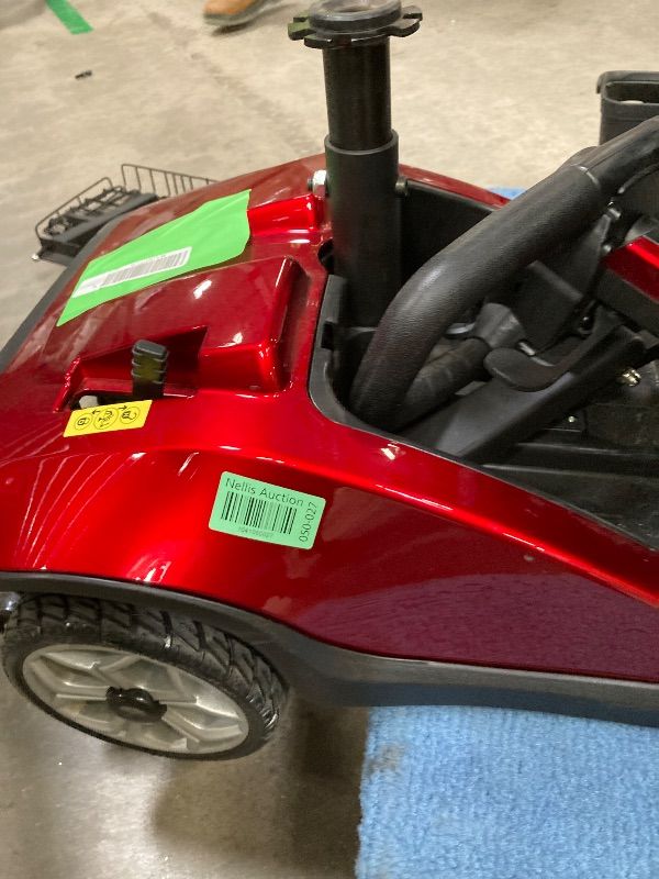 Photo 1 of ****Parts Only. SACVON Upgrade 4 Wheel Mobility Scooter for Seniors, Foldable Powered Mobile Wheelchair for Adult 330lbs, Red
