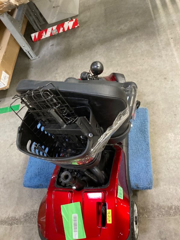 Photo 1 of ****Parts Only. SACVON Upgrade 4 Wheel Mobility Scooter for Seniors, Foldable Powered Mobile Wheelchair for Adult 330lbs, Red
