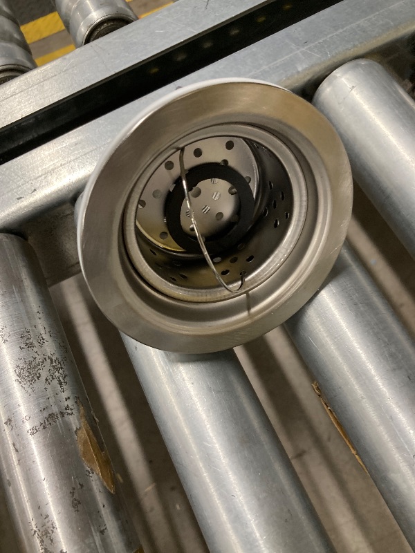 Photo 1 of ***(PARTS ONLY -SELLING AS IS )***
Kitchen Sink Drain 3-1/2 Inch Brushed Stainless Steel Sink Drain Strainer Assembly Kit with Sink Strainer Basket and Drain Stopper for Standard Kitchen Drains Brush Nickel Silver