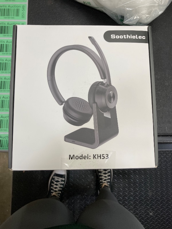 Photo 1 of (Upgraded Version) Wireless Headset, Bluetooth Headset with Noise Cancelling Microphone, Best Headphones with Mic Mute & USB Dongle for PC/Computer/Laptop/Cell Phones/Remote Work/Call Center
