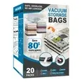 Photo 1 of 20 Pack Vacuum Storage Bags Space Saver Bags (4 Jumbo/4 Large/4 Medium/4 Small/4 Roll) Compression for Comforters and Blankets Sealer Clothes Storage