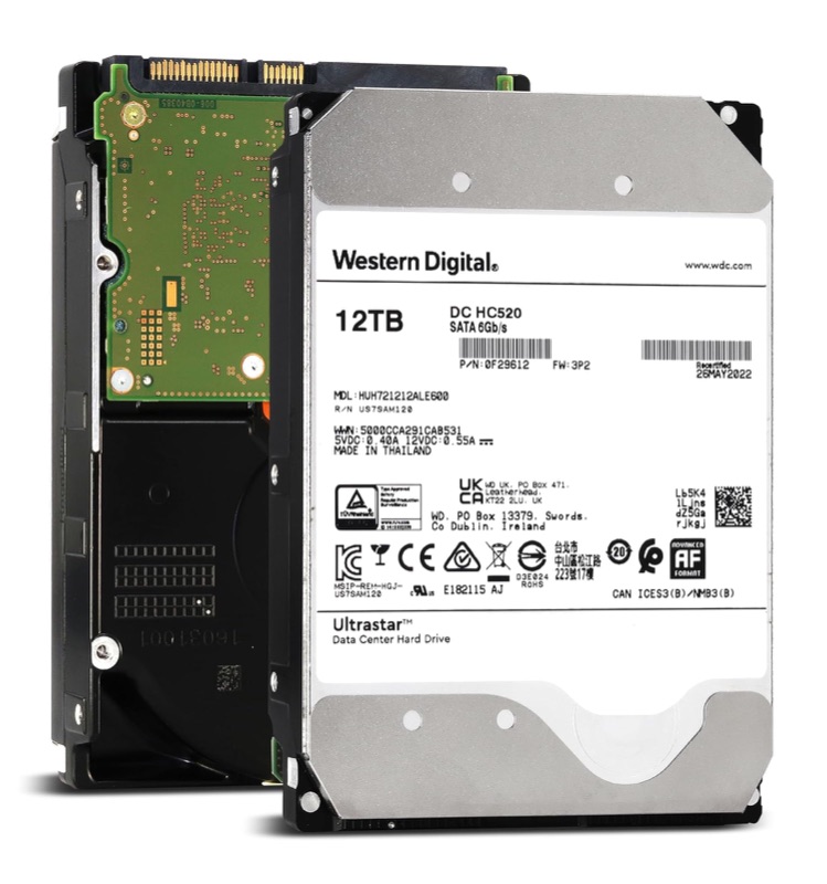 Photo 1 of 12 TB hard drive with cords