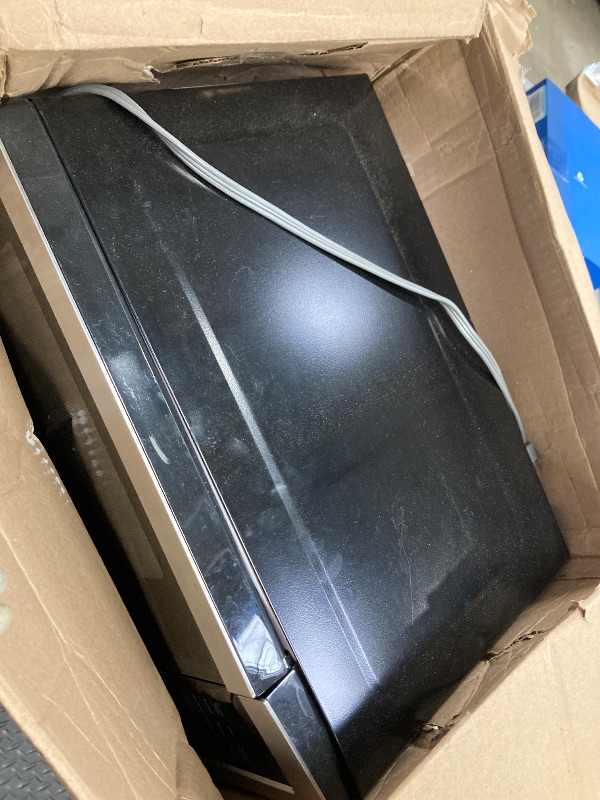 Photo 1 of **Use For Parts**GE Smart Countertop Microwave Oven | Complete with Scan-to-Cook Technology and Wifi-Connectivity | 0.9 Cubic Feet Capacity, 900 Watts | Home & Kitchen Essentials | Stainless Steel