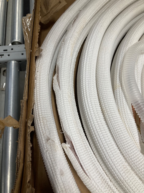Photo 1 of **Selling As IS** **Use for Parts** 25FT Air Conditioning Tubing Hose Extension 1/4 and 3/8 Inch Twin Insulated Copper Hoses Fit for Mini Split Air Conditioner