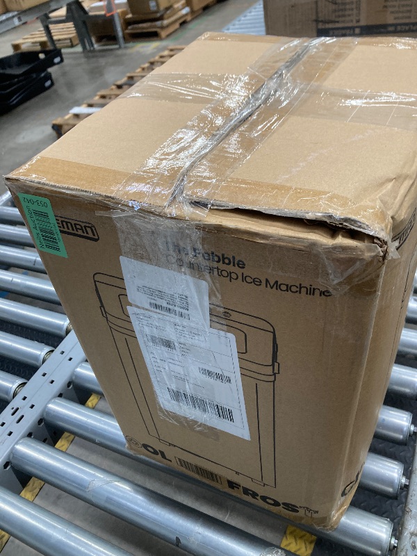 Photo 1 of Iceman Pebble Ice Machine, Countertop Nugget Ice Maker Produces Chewable Pellet Ice in 20 Minutes, Makes 33lbs/Day, with One-Touch Cleaning Function and Ice Scoop/Basket Included – Stainless Steel