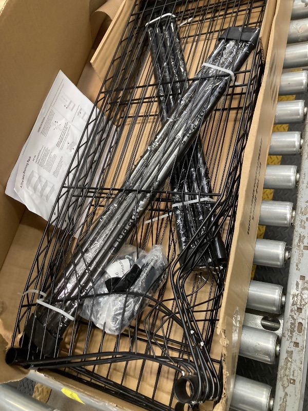 Photo 1 of ***Several Shelves Dented In***Selling AS IS*** BestOffice 4 Shelf Wire Shelving Unit Garage NSF Wire Shelf Metal Storage Shelves Heavy Duty Height Adjustable for 1000 lbs Capacity Black
