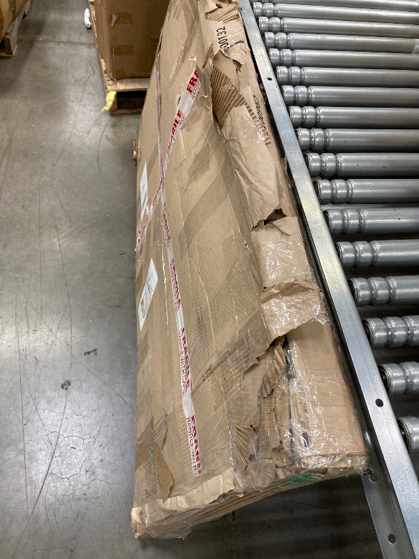 Photo 1 of ***(PARTS ONLY -SELLING AS PARTS ONLY -MISSING LEG PARTS)*** 
Kozyard Villa Expandable Patio Dining Table - Adjustable, Aluminum Outdoor Furniture for 4-6 Person, Perfect for Backyard, Porch, Deck, Garden - Brown, 43"- 86"   ***(BOX RIPPED/TORN)***