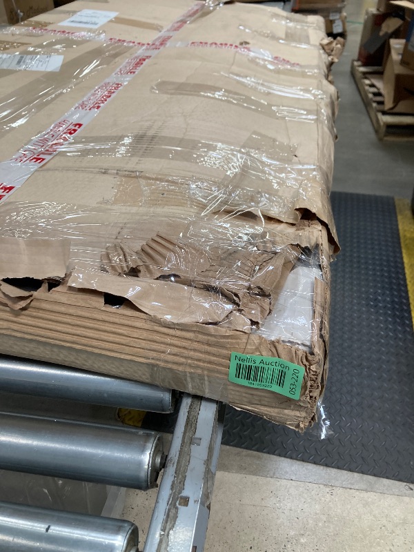 Photo 1 of ***(PARTS ONLY -SELLING AS PARTS ONLY -MISSING LEG PARTS)*** 
Kozyard Villa Expandable Patio Dining Table - Adjustable, Aluminum Outdoor Furniture for 4-6 Person, Perfect for Backyard, Porch, Deck, Garden - Brown, 43"- 86"   ***(BOX RIPPED/TORN)***