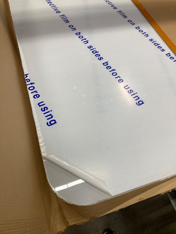 Photo 1 of [Large Size] Crystal Clear 1/5" Thick 59" x 47" Heavy Duty Hard Chair Mat, Can be Used on Carpet or Hard Floor