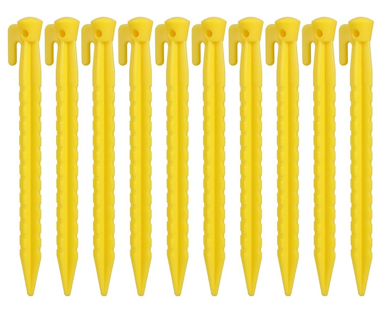 Photo 1 of ***ONLY 1*** 10Pcs Outdoor Ground Stake Campings Anchors Peg Tent Heavy Dutys Beach Peg Canopies Hook