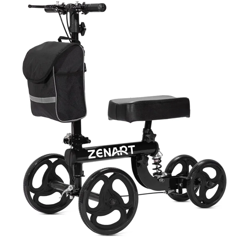 Photo 1 of *ONLY THE BACK WHEELS. SELLING AS IS* ZENART Steerable Knee Scooter, Deluxe Foldable Walker with 10" Wheel for Foot Injuries, Crutches Alternative
