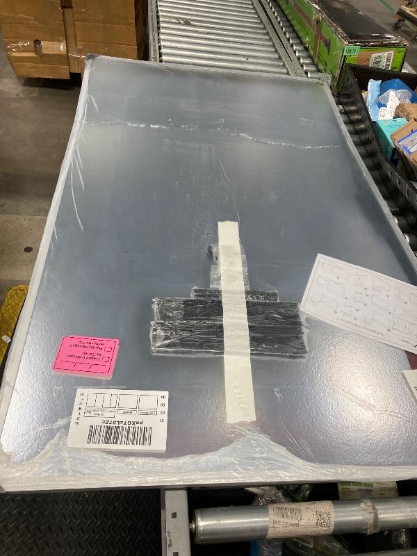 Photo 1 of *BOARD IS BENT/SELLING AS IS* VIZ-PRO Dry Erase Board/Magnetic Whiteboard, 60 x 36 Inches, Large Wall Mounted Board for School Office and Home 5' x 3'