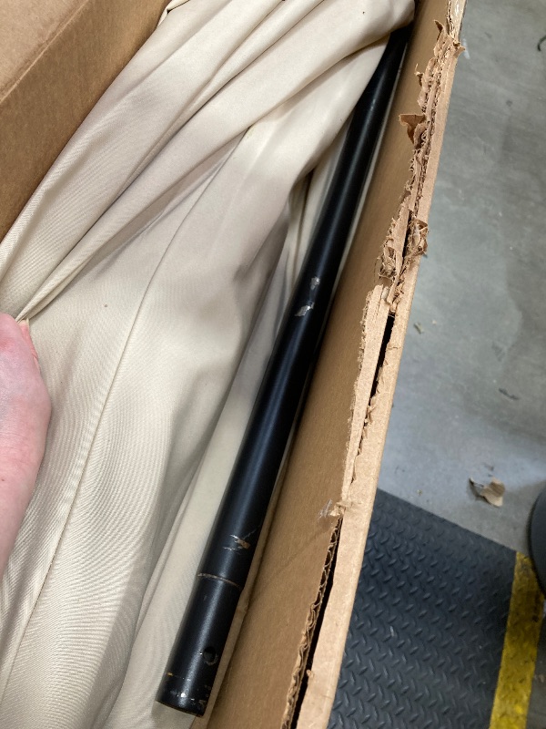 Photo 1 of 10FT Outdoor Patio Umbrella,Table Market Umbrella with Push Button Tilt and Crank, 8 Sturdy Ribs UV Protection Waterproof for Garden, Deck, Backyard, Pool (Beige)