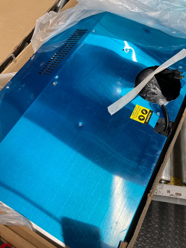 Photo 1 of *Selling As Is* FIREGAS Under Cabinet Range Hood 36 Inch with Ducted/Ductless Convertible Slim Kitchen Stove Vent Hood LED Light 3 Speed Exhaust Fan Reusable Alum
