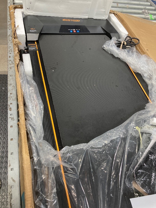 Photo 1 of *SELLING AS IS* Walking Pad with Handle Bar, BestGod Treadmills for Home Office 330 lbs Capacity Foldable Under Desk Treadmill 5% Walking Treadmills with Incline 2.5 HP Folding Treadmill with Remote Control