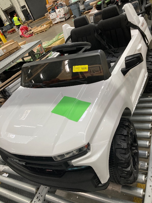 Photo 1 of 12V Kids Ride-On Truck with Remote Control, MP3/Bluetooth, LED Lights, Spring Suspension, Licensed Silverado Trail Boss Electric Car for Kids, 3 Speeds
