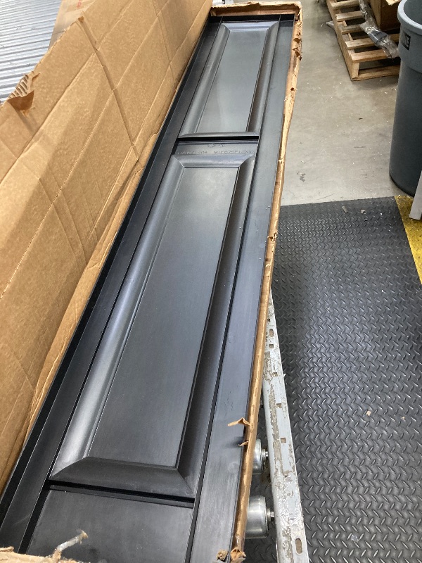 Photo 1 of *Only 1* Mid America Raised Panel Vinyl Shutters (1 Pair) - 12 x 67 002 Black