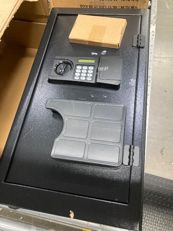 Photo 1 of 6.0 Cuft Large Home Safe Fireproof Waterproof, Anti-theft Fireproof Safe Box with Combination Lock, Alarm Systerm and Removable Shelf, Digital Document Fire Safes for Home Money Valuables