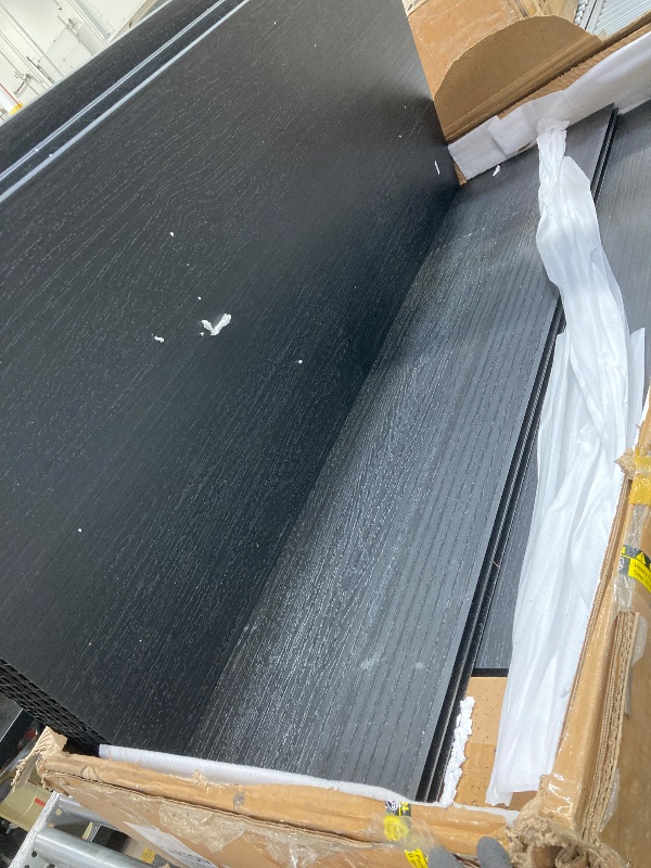 Photo 1 of **** BOX 2 OF 3 NOT THE FULL SET*** *Small dents* YITAHOME 8x10 FT Outdoor Storage Shed with Floor, Plastic Garden Shed for Bikes, Tools, and Pool Supplies, Outdoor Resin Shed with Lockable Doors, Windows, and Vents for Patio, Lawn, Backyard, Black