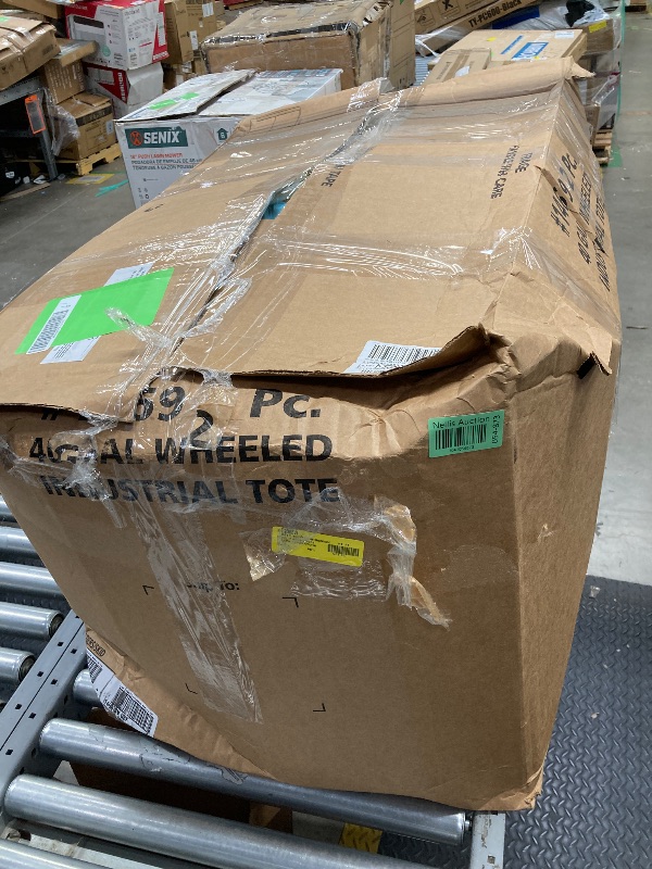 Photo 1 of * Stains* *Missing Air Pump/Bag?* Neche Inflatable Water Slide Bounce House?246 X 195 X 93 Large Pool Outdoor with 750W Blower Kids Water Park with 3 Long Water Slides