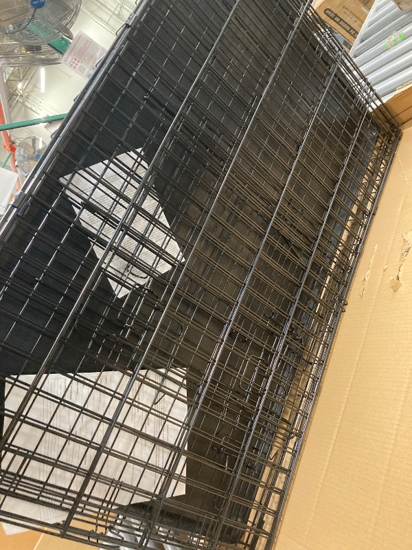 Photo 1 of *Scuffed up bottom* BestPet Folding Dog Crate with Divider and Tray, 42"L
