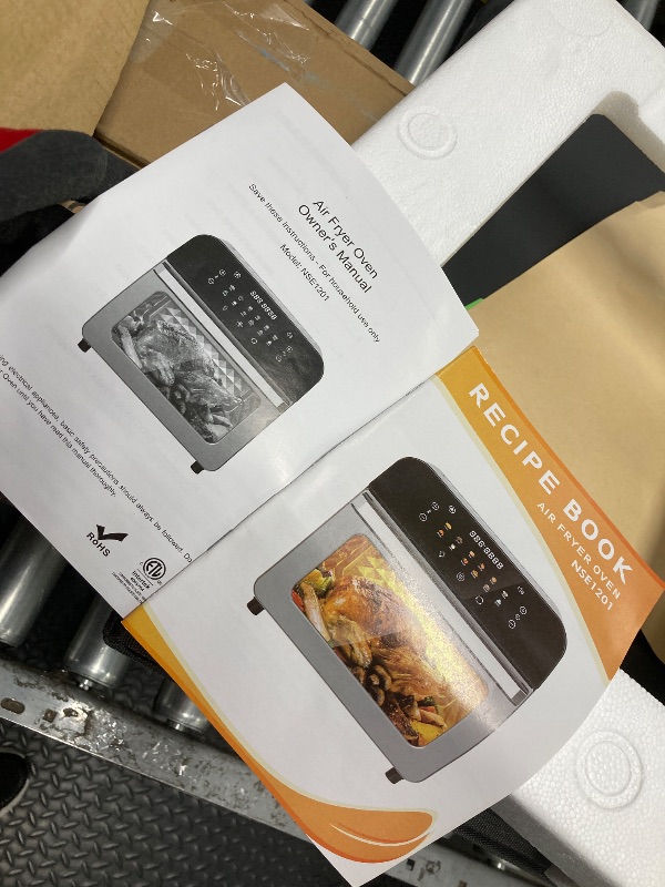 Photo 1 of *Broken. Selling As Is. Parts Only* Whall 12QT Touchscreen Air Fryer Toaster Oven, 12 Pre-set Menus, Clear Window, Less Oil
