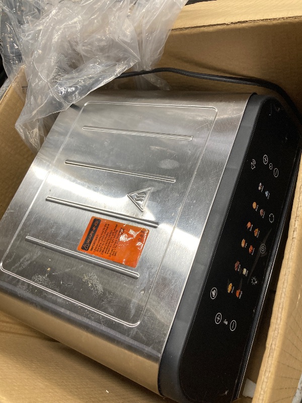 Photo 1 of *Broken. Selling As Is. Parts Only* Whall 12QT Touchscreen Air Fryer Toaster Oven, 12 Pre-set Menus, Clear Window, Less Oil
