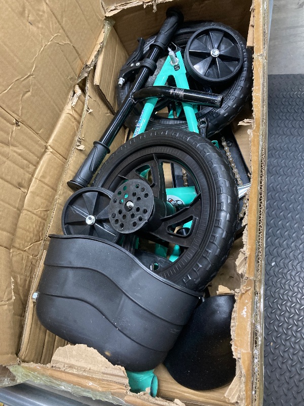 Photo 1 of *Scuffed* Eotvia Kids Bike with Training Wheels 12 Inch Bike with Basket Kids Bicycle with Seat/Handlebar Children Bike Bicycle for Kids Boys Girls 3-5 Green
