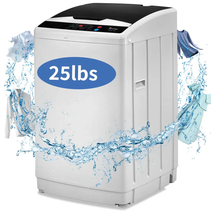 Photo 1 of *Plug Bent* Ktaxon Portable Washing Machine, Full Automatic Washer and Dryer Combo, with Built-in Pump Drain 25 LBS Capacity Laundry Washer Spin Dryer for Apartment Dorm
