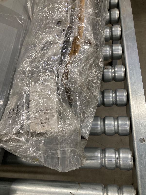 Photo 1 of ***PARTIAL SET-MISISNG PARTS-INCOMPLETE -SELLING AS PARTS ONLY)***  

PAUKIN Gold Metal Canopy Bed Frame King/Mattress Foundation with Steel Slat Support/No Box Spring Needed/Easy Assembly (Gold, King)    ***(BOX RIPPED/TORN)***  