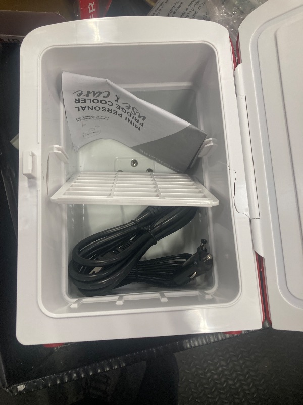 Photo 1 of ***SOME LIGHT SCRATCHES AND SCUFFS ON DOOR***Mini Fridge, 4 Liter/6 Can Portable Cooler and Warmer Personal Refrigerator for Skin Care, Cosmetics, Beverage, Food,Great for Bedroom, Office, Car, Dorm, ETL Listed ***SOME LIGHT SCRATCHES AND SCUFFS ON DOOR**