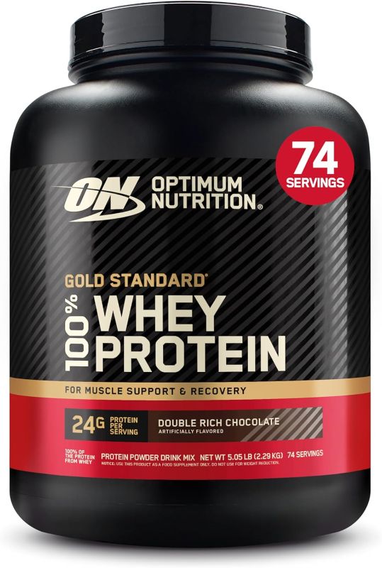 Photo 1 of **vanilla**
Optimum Nutrition Gold Standard 100% Whey Protein Powder, Double Rich Chocolate, 5 Pound (Packaging May Vary)