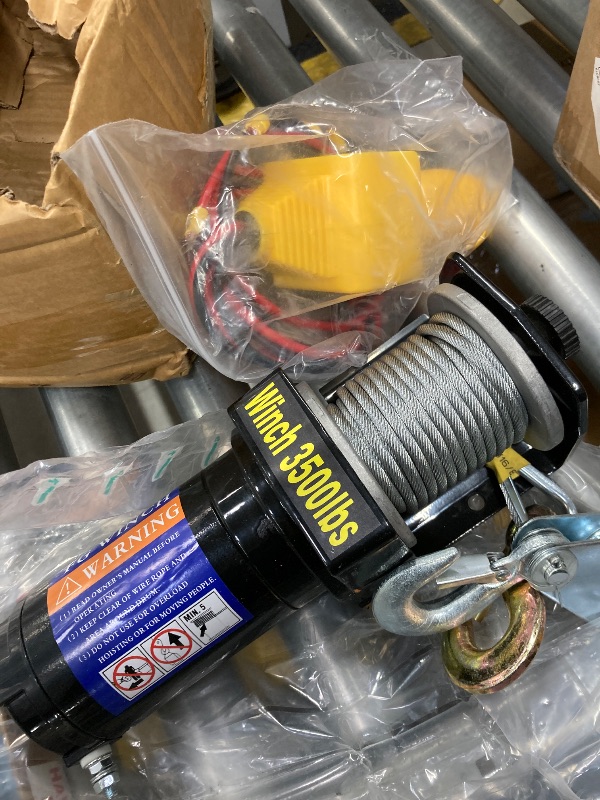 Photo 1 of 2000 Lbs 48V Vehicle Self-Rescue Off-Road Winch Off-Road Vehicle Winch on-Board Crane Electric Winch