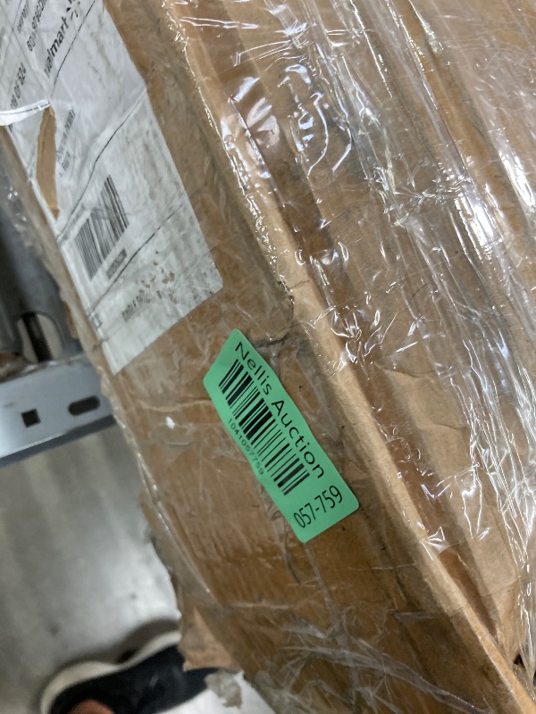 Photo 1 of ***(PARTS ONLY -SELLING AS PARTS ONLY)*** 
Cocosity Metal Twin over Twin Bunk Bed with Storage Bag 2 Convertible Twin Beds , Antique Wood Grain***(BOX RIPPED/TORN)*** 
