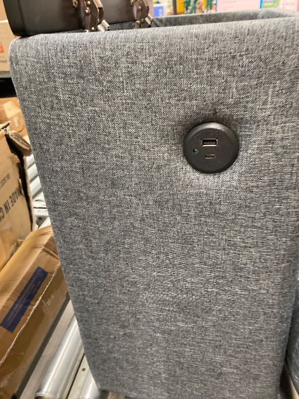 Photo 1 of 2 SIDEARMS AND 4 PILLOWS FOR COUCH WITH CHARGING OUTLET****