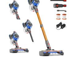 Photo 1 of ***(USED, MISSING PARTS, SOME SCUFFS/SCRATCHES, DUSTY/DIRT RESIDUE)*** BSNAW Cordless Vacuum Cleaner,8-in-1 Lightweight 45KPa Powerful Suction Stick Vacuum,45Mins Runtime for Carpet, Hard Floor, Pet Hair