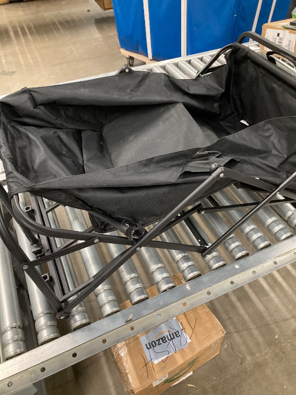 Photo 1 of ***PARTS ONLY SELLING AS PARTS ONLY ***
Large Collapsible Folding Wagon, Heavy Duty Big Bucket Utility Garden Cart with Oversized Tank Wheels for Sports, Shopping, Camping Kids, Black***(NOT IN BOX, NO PACKAGING)*** 