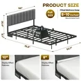 Photo 1 of 
Hero image 3 of Behost Upholstered Full Bed Frame, Floating Bed Frame with Smart LED Lights and Charging Station, Gray, 3 of 10




Reduced price
Visit the BEHOST Store
Behost Upholstered Full Bed Frame, Floating Bed Frame with Smart LED Lights and Charg
