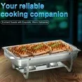 Photo 1 of 
Hero image 0 of Chafing Dish Buffet Set 4 Pack,Vipsafe 8QT Rectangle Stainless Steel Chafing Dishes for Buffet Camping Weddings Parties, 0 of 10





Flash Deal
Vipsafe
Chafing Dish Buffet Set 4 Pack,Vipsafe 8QT Rectangle Stainless Steel Chafing Dishes f