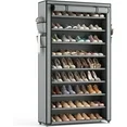 Photo 1 of 10-Tier Vertical Shoe Rack Storage with Cover, Holds up to 40 Pairs of Shoes, 40 Count, 1 Pack