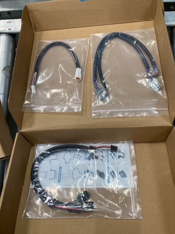 Photo 1 of ***(MISSING CABLE PARTS- SELLING AS PARTS ONLY)*** 
 -MoKitDora Softail 16" Handlebar Brake Line Clutch Cable Electronic Throttle by Wire CAN-Bus Turn Signal Wiring Harness for 2018-2024 Harley Models with ABS, Black