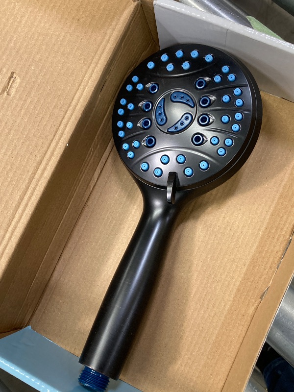 Photo 1 of ***(MISSING HOSE, PARTS ONLY -SELLING AS PARTS ONLY)*** 
Hotel Spa AquaCare High Pressure 8-mode Handheld Shower Head - Anti-clog Nozzles, Built-in Power Wash to Clean Tub, Tile & Pets, NOT INCLUDED Extra Long 6 ft. Stainless Steel Hose, Wall & Overhead B