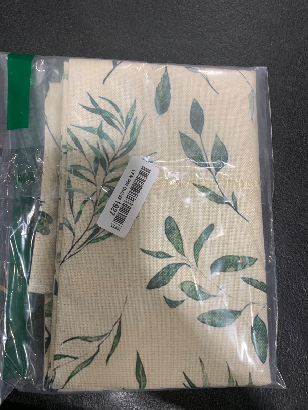 Photo 1 of Eucalyptus Leaves Table Runner, Seasonal Summer Watercolor Green Plant Holiday Kitchen Dining Table Decoration for Home Party Decor 13 x 70 Inch