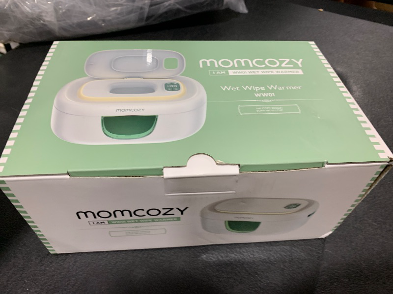 Photo 1 of Momcozy Baby Wipe Warmer, Innovative Spring Design, Large Capacity Wipes Dispenser, Fast and Even Heating, 4 Modes of Temperature Heating Control, Diaper Wipe Warmer with Night Light