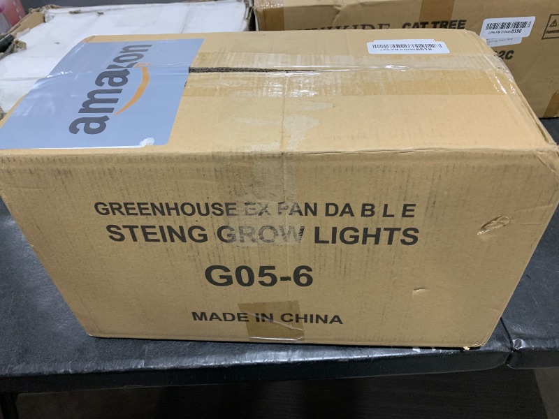 Photo 1 of Danshinro 6-Light Outdoor LED Grow Lights – Waterproof Full Spectrum Greenhouse Lights for Plants, 21.3FT Adjustable String Lights with 288 LEDs E26 Base Bulbs, IP44 Waterproof for Garden, Farm, Yard