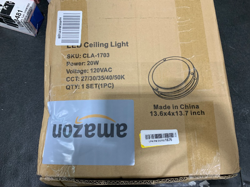 Photo 1 of 13 inch Flush Mount LED Ceiling Light Fixture, 2700K/3000K/3500K/4000K/5000K Adjustable Ceiling Lights, Brushed Nickel Saturn Dimmable Lighting for Hallway Bathroom Kitchen or Stairwell, ETL Listed
