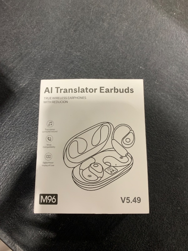 Photo 1 of AI Language Translator Earbuds, OWS Real-Time 3-in-1 Translation Earbuds 144 Languages & Accents, Translation Device for Travel Business Learning?Black?