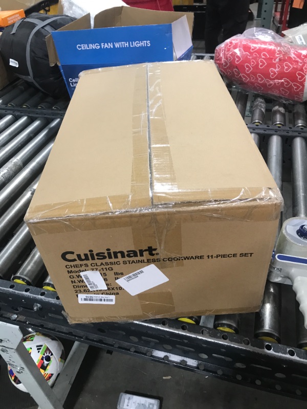 Photo 1 of Cuisinart 11-Piece Cookware Set, Chef's Classic Stainless Steel Collection 77-11G