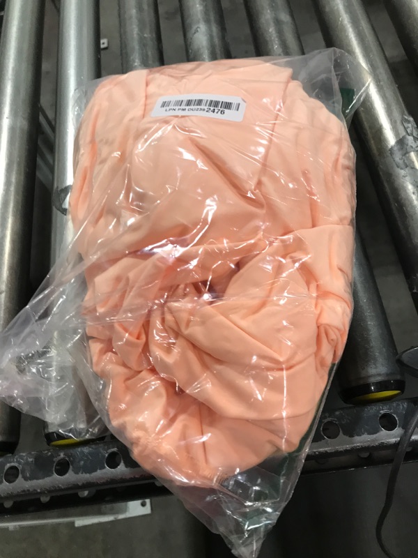 Photo 1 of OMKSIH Spandex Arch Cover - Peach Wedding Arch Stand - 7.2 FT Stretchy Backdrop for Baby Shower